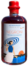 negroni rhin bleu x gentleman's gin