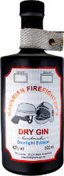 bavarian firefighter's dry gin bluelight edition