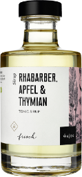 wajos rhabarber, apfel & thymian - tonic sirup