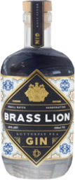 brass lion butterfly pea gin
